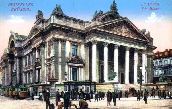 Brüssel - Die Börse Vorderseite
