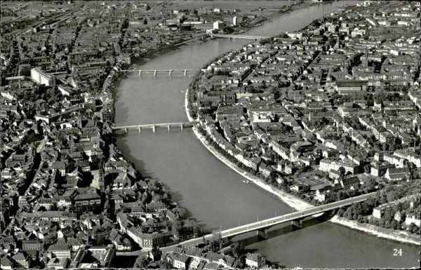 Basel/Die vier Rheinbrücken Vorderseite