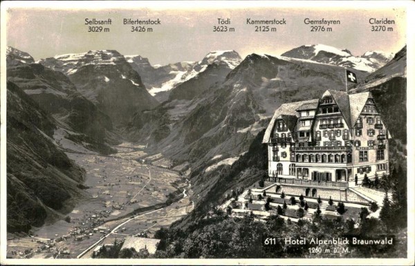 Hotel Braunwald Vorderseite