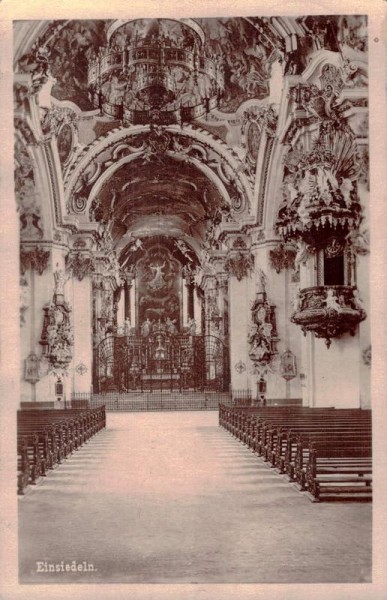 Kloster Einsiedeln. 1928 Vorderseite