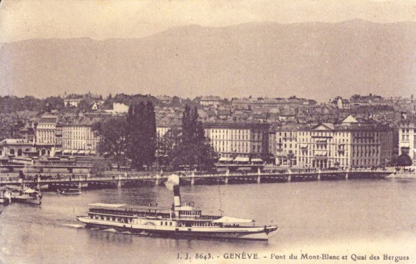 Genève - Pont du mont-Blanc et Quai des Bergues