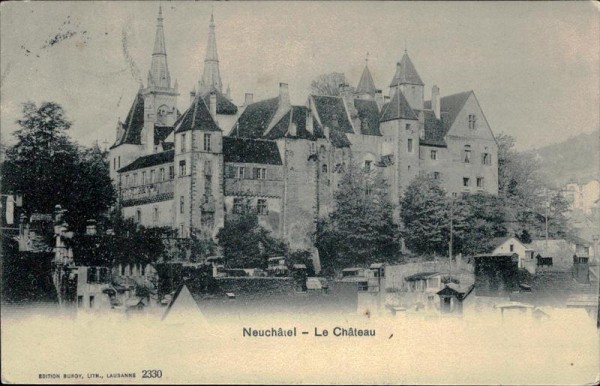 Neuchâtel - Le Château Vorderseite