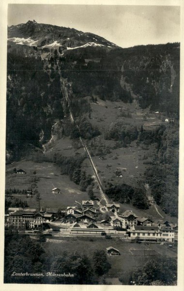 Lauterbrunnen, Mürrenbahn Vorderseite