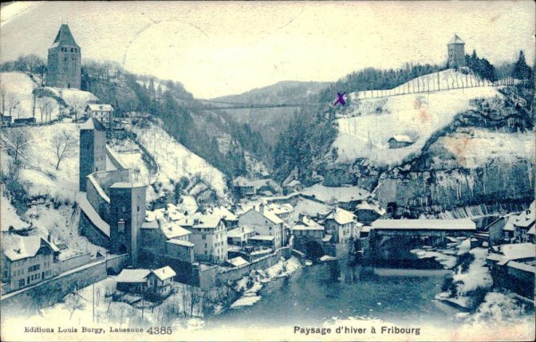 Paysage d'hiver à Fribourg Vorderseite