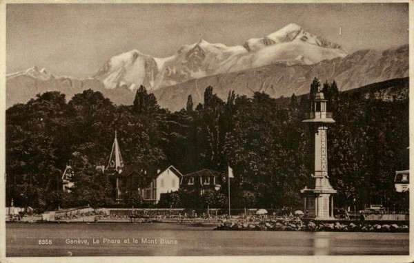 Genève, Le Phare et le Mont Blanc Vorderseite