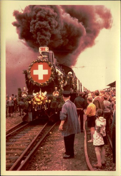 Herisau, ev. Dampflokfest 1972 Vorderseite