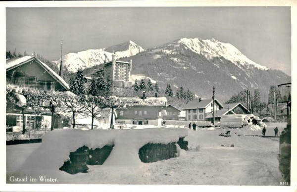 Gstaad im Winter Vorderseite