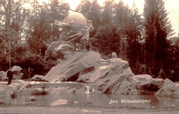Bern - Weltpostdenkmal Vorderseite