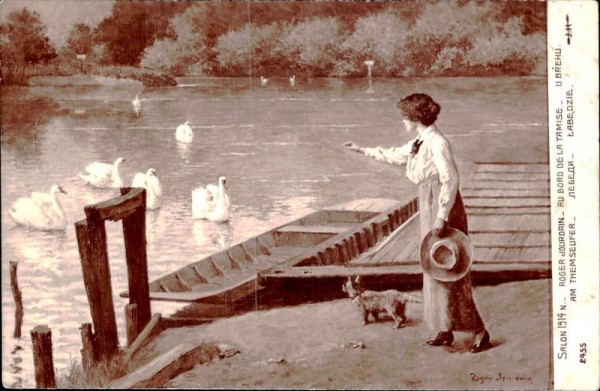 Roger Jourdain, Au Bord de la Tamise Vorderseite