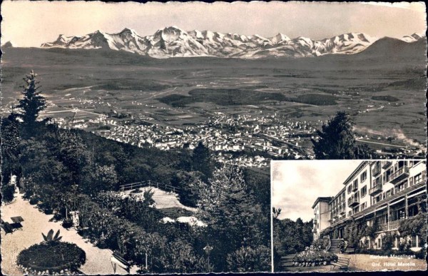 Biel von Magglingen (900 m) aus. Vorderseite