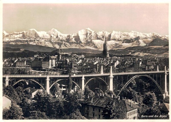 Bern und die Alpen Vorderseite