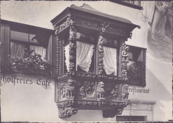 St. Gallen, Erker am Café Greif Vorderseite