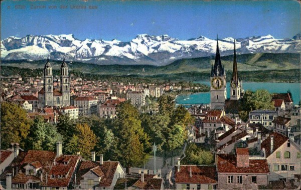 Zürich von der Urnaia aus Vorderseite