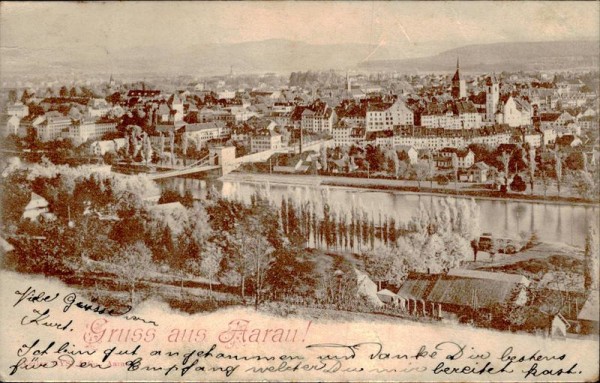 Gruss aus Aarau Vorderseite