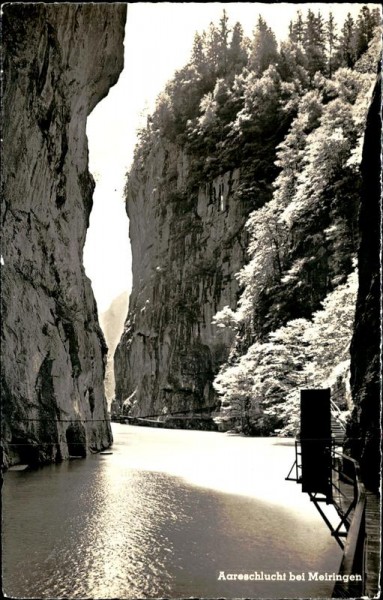 Aareschlucht bei Meiringen. Vorderseite