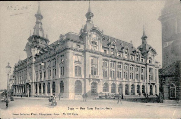 Bern - Das Neue Postgebäude Vorderseite