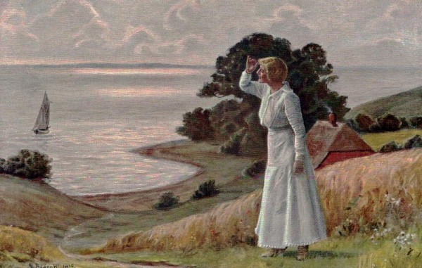 Hans kommer: Hij komt. Er kommt, il vient Vorderseite