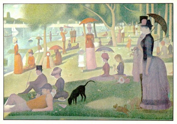 Seurat Georges Pierre, Sonntagnachmittag auf der île de la Grande Jatte Vorderseite