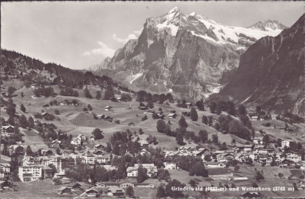 Grindelwald und Wetterhorn
