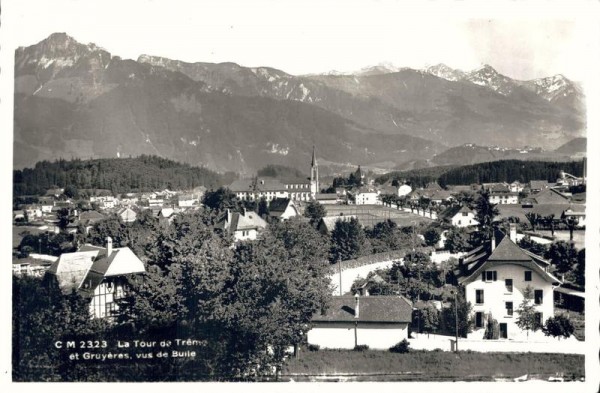 La Tour de Trême et Gruyères vus de Bulle Vorderseite