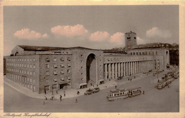 Stuttgart, hauptbahnhof Vorderseite