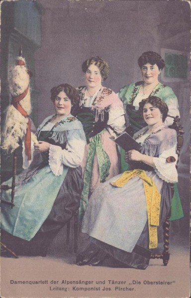 Damenquartett die Obersteirer Vorderseite