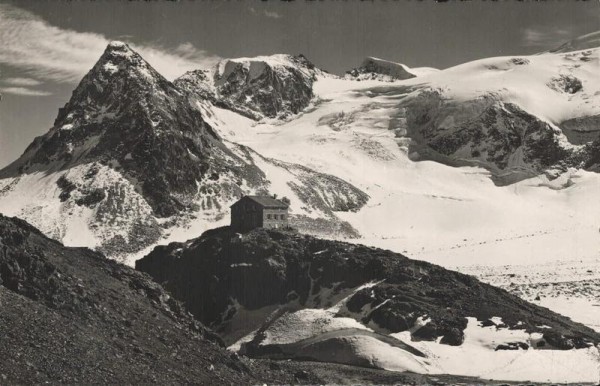 Cabane des Dix et Pigne d'Arolla. 1946 Vorderseite