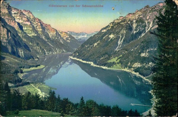 Klöntalersee von der Schwammhöhe Vorderseite