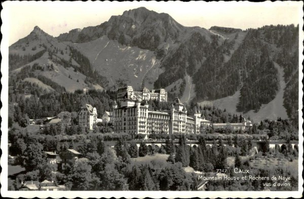 Caux Mountain House et Rochers de naye vus d'avion Vorderseite