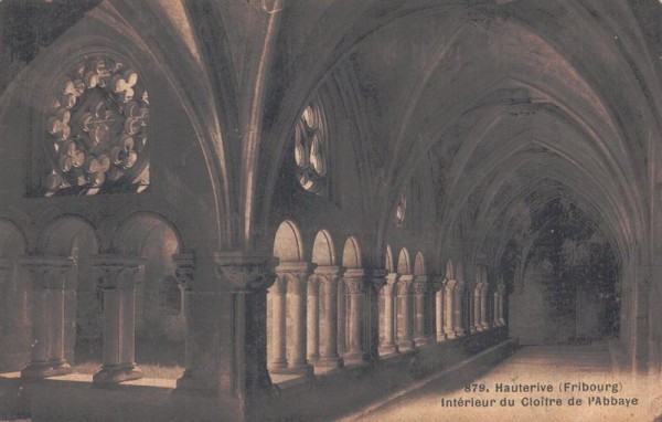 Hauterive, Fribourg. Intérieur du Cloitre de  d`Abbaye Vorderseite