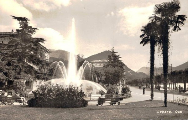 Lugano. Quai Vorderseite