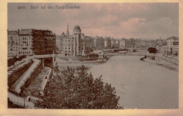 Wien - Blick auf den Franz-Josefs-Kai Vorderseite