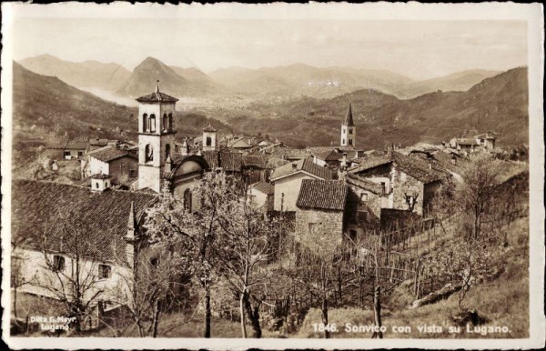 Sonvico con vista su Lugano