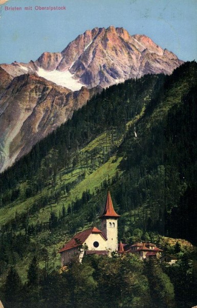 Bristen mit Oberalpstock vor 1914 Vorderseite