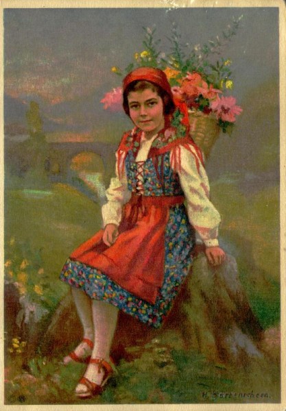 H. Barrenscheen, Costumes Suisses: ticino Vorderseite