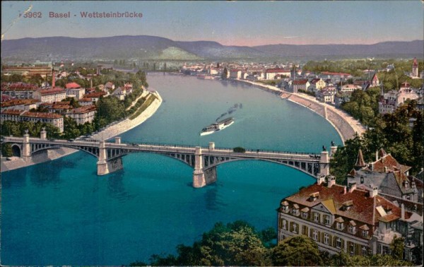 Basel - Wettsteinbrücke Vorderseite