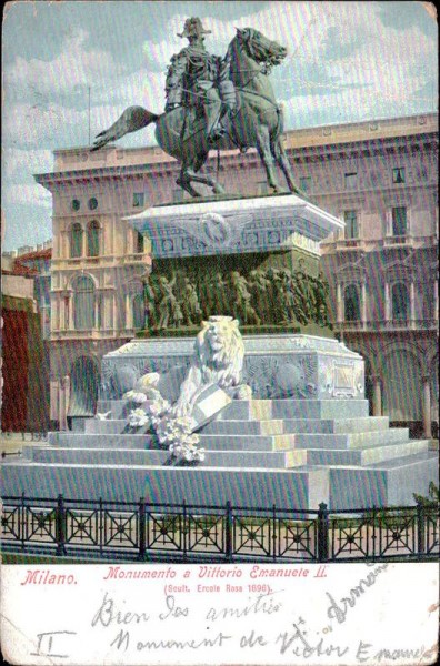 Milano, Monumento a Vittorio Emanuele II Vorderseite