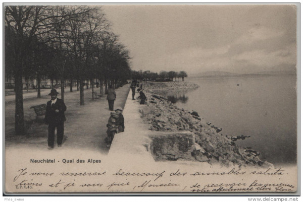 Neuchatel - Neuenburg - Quai des Alpes