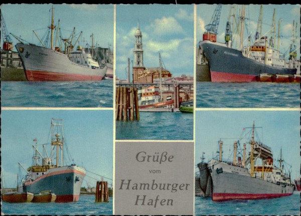 Grüsse vom Hamburger Hafen Vorderseite