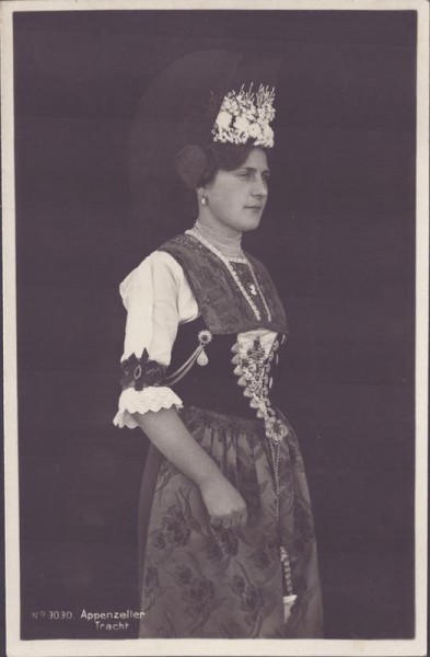 Appenzeller Tracht, Photo Fritz Zwisslen Vorderseite