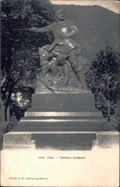 Chur, Fontana-Denkmal Vorderseite