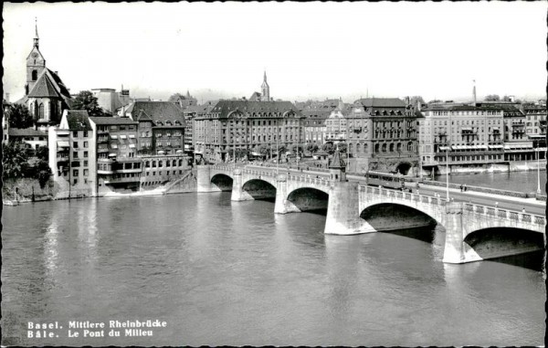 Basel/Mittlere Rheinbrücke Vorderseite