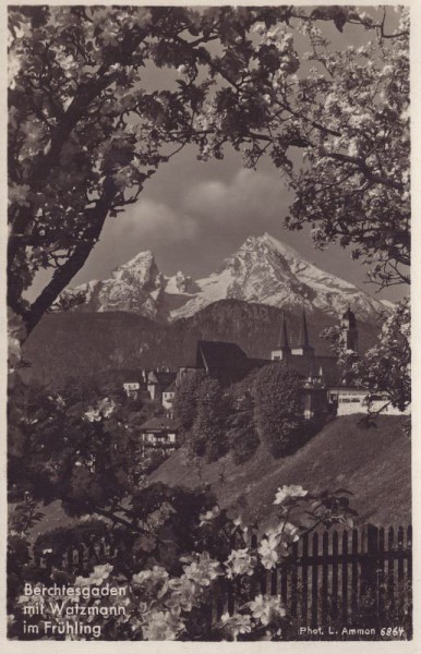 Berchtesgaden mit Watzmann im Frühling