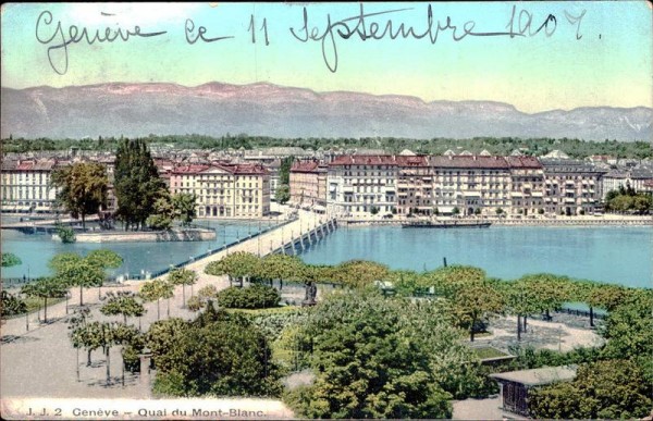 Genève - Quai du Mont-Blanc  Vorderseite