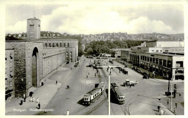 Stuttgart, Hindenburgplatz Vorderseite