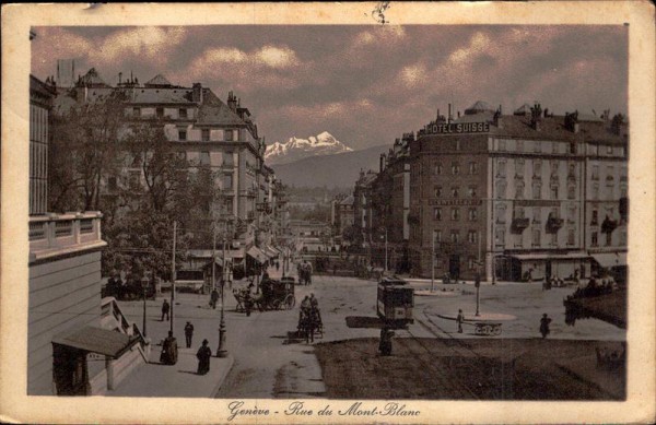 Genève - Rue du Mont-Blanc Vorderseite