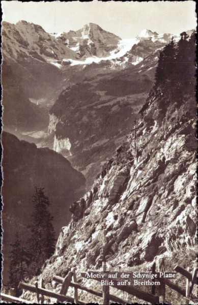 Motiv auf der Schynige Platte - Blick aufs Breithorn