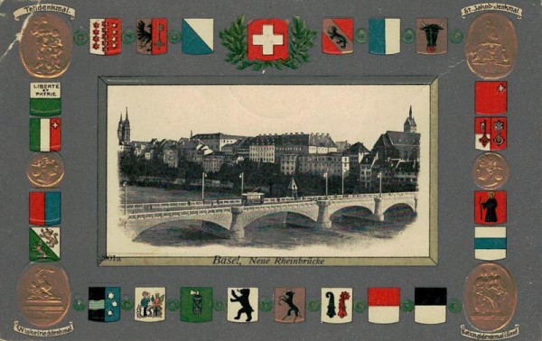 Basel, Neue Rheinbrücke Vorderseite