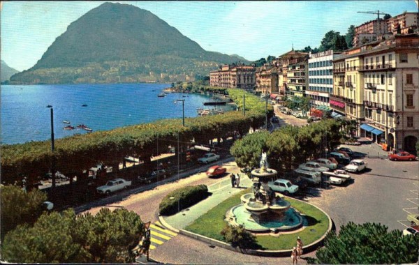 Lugano - Luganersee - Monte San Salvatore (912 m) Vorderseite