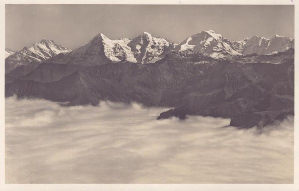 Niesen - Kulm, Jungfrau, Mönch u. Eiger Vorderseite